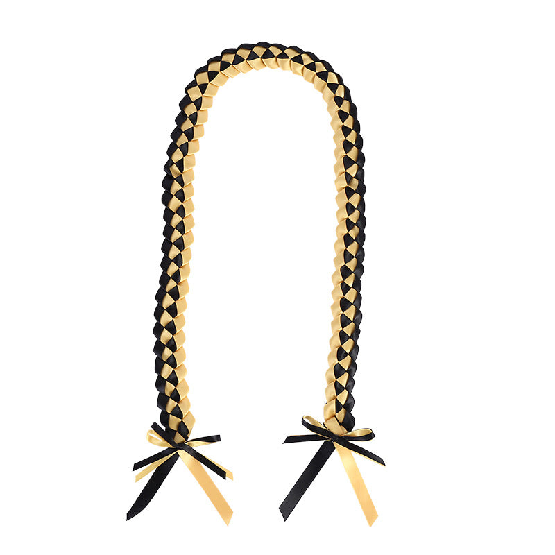 Double Layer Graduation Ribbon Garland Braided Lanyard