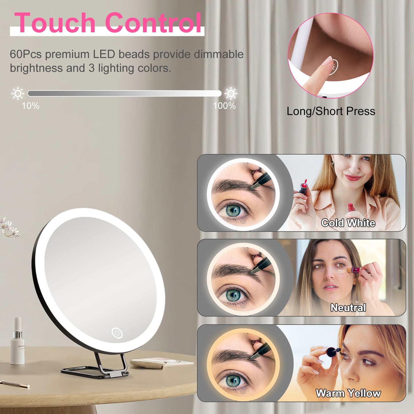 30X Magnifying Mirror w/Light