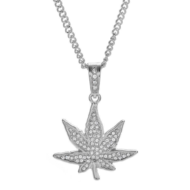 Hip Hop Weed Necklace