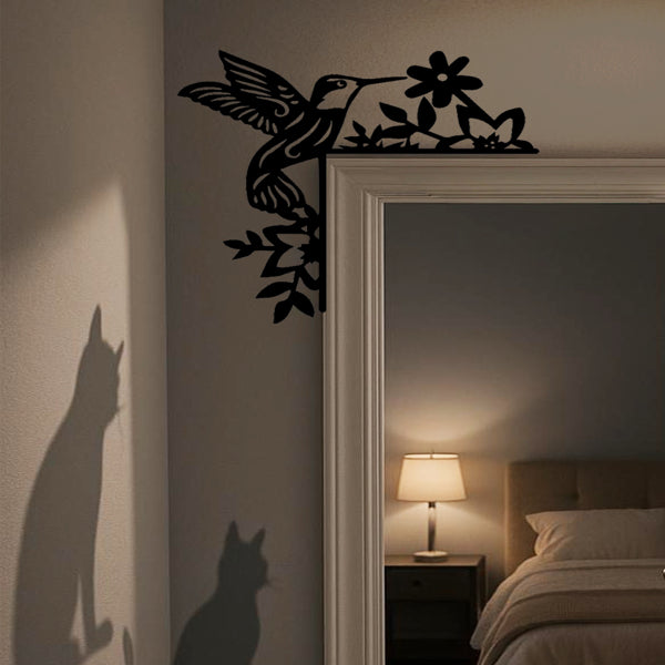 Silhouette -  Removable Bird Doorway Arch Decal Stickers