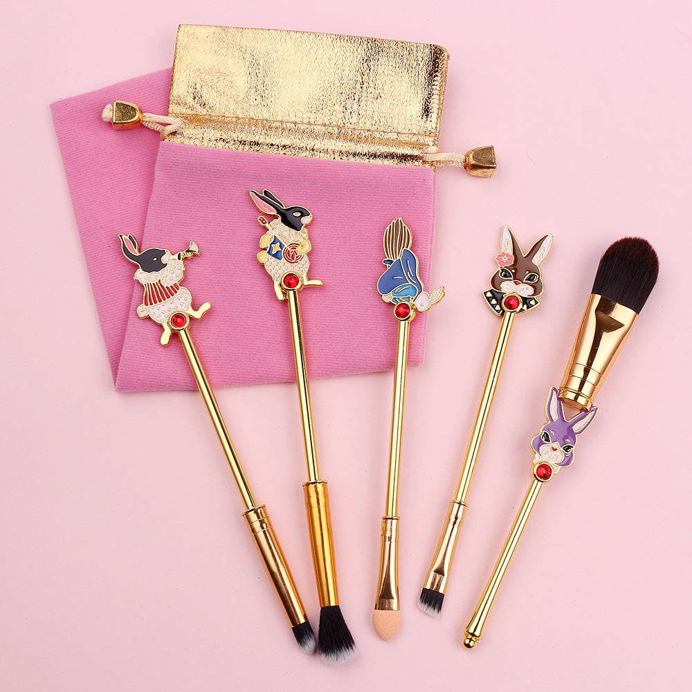 Wonderlalnd White Rabbit Makeup Brush Set