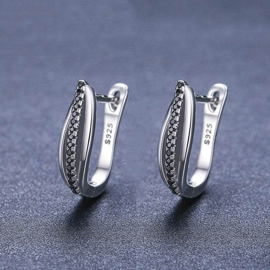 Retro Copper Zircon Earrings 925S - Shop Jobie