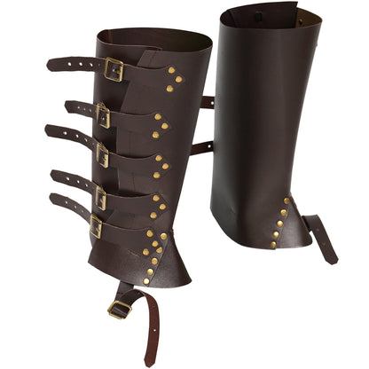Steampunk Cosplay Buckle & Stud Calf Covers