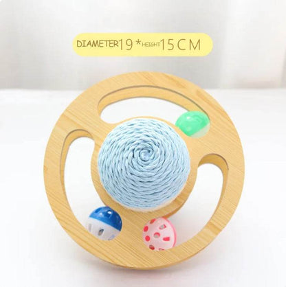 Sisal Turntable Track Cat Toy - Shop Jobie