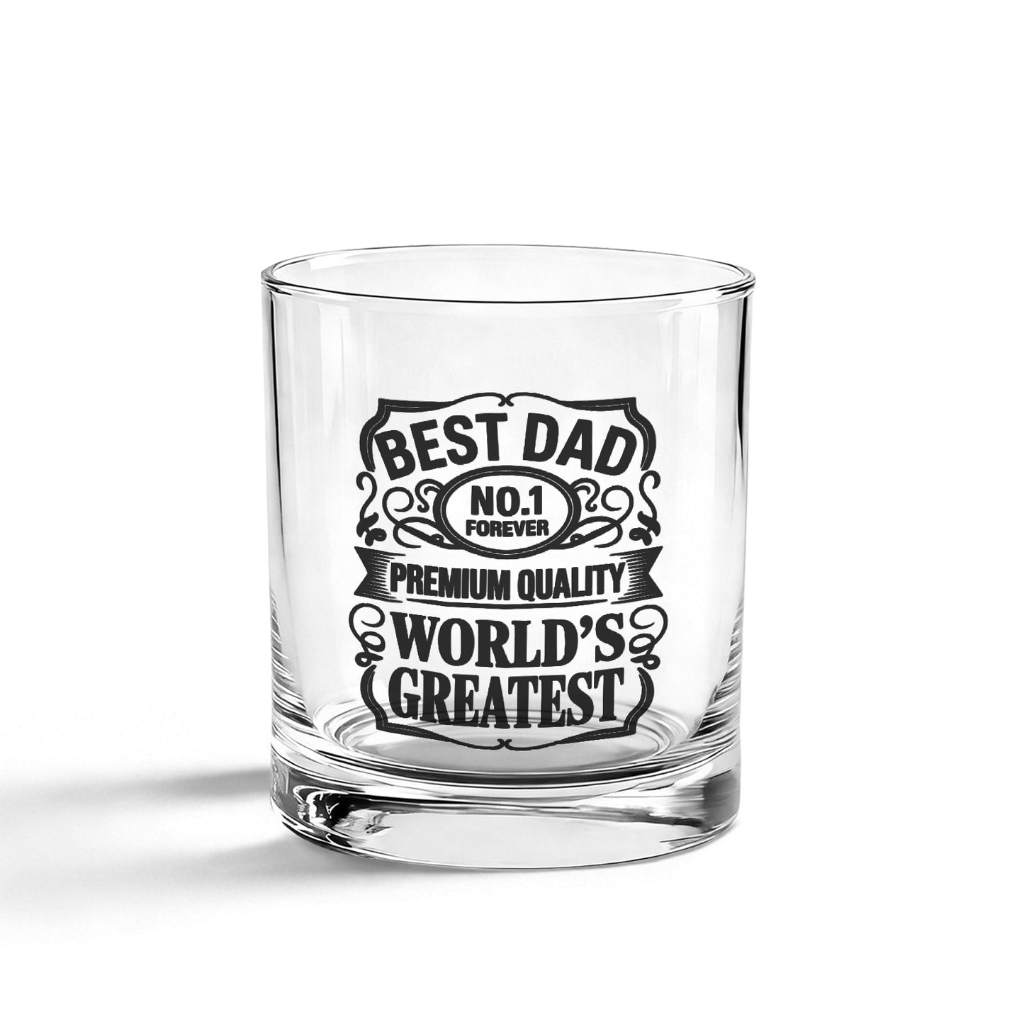 Best Dad Whiskey Glass