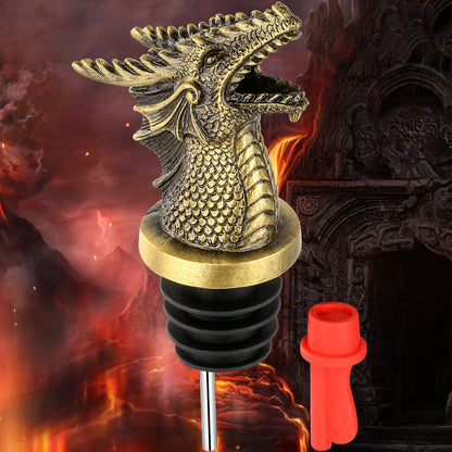 Dual Function Dragon Faucet Dispenser Bottle Stopper