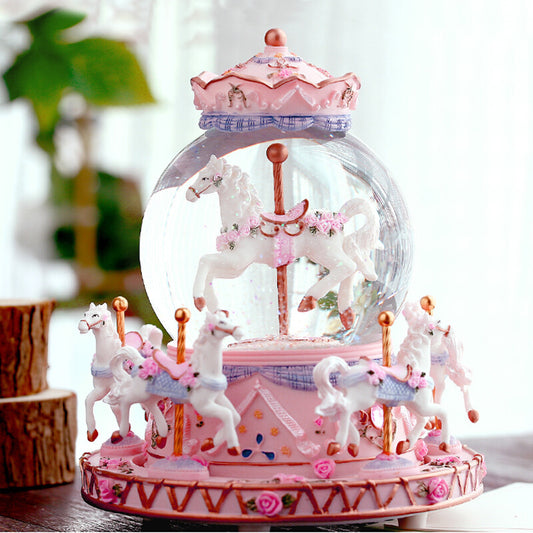 Carousel Crystal Music Box