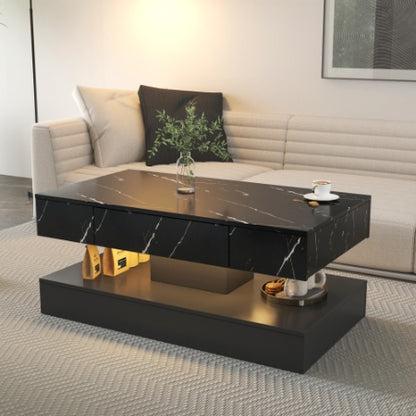 Sleek Coffee Table w/LED Lights