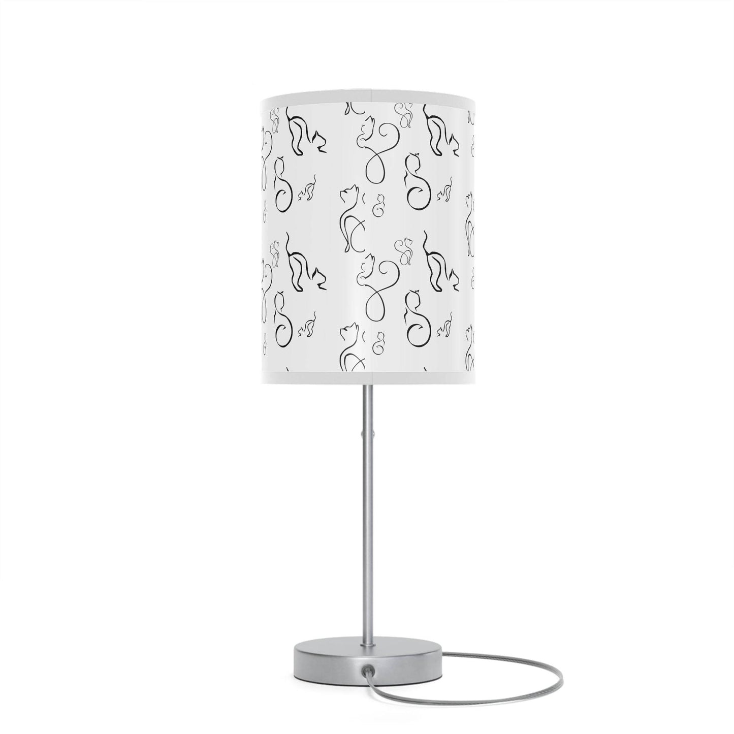 Stylish Desk Lamp - Modern Black and White Cats Design - Shop Jobie