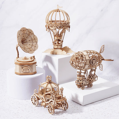 DIY Children's 3D Wooden Building Block Puzzle Toys