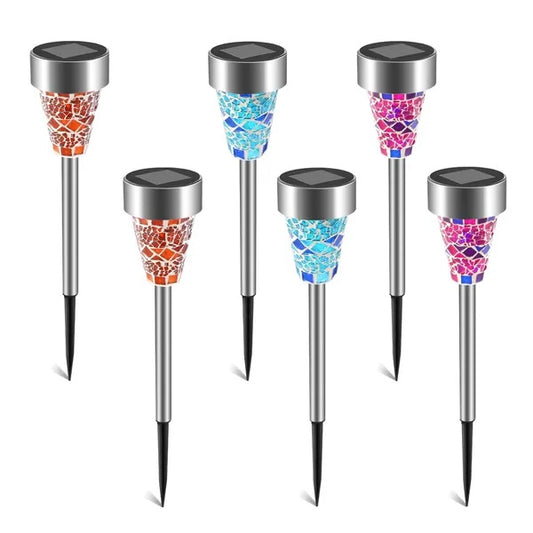 6pc Solar Pathway & Garden Lights