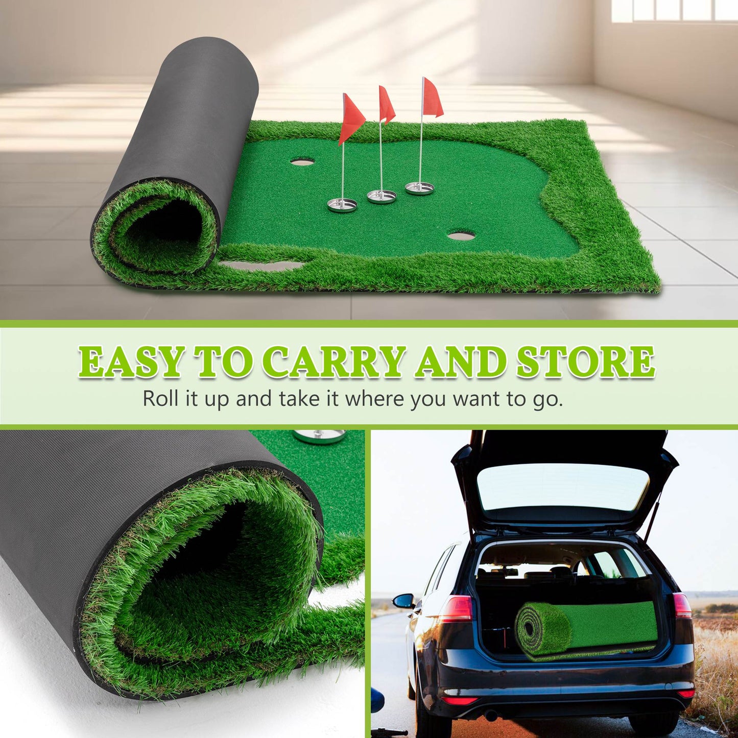 10x5 FT Golf Putting Green Golf Training Mat
