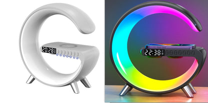 Intelligent G Shaped LED Lamp Bluetooth Speaker & Charger