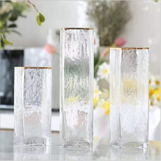 Transparent Gold-painted Glasses/Vases