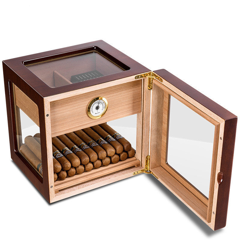 Cedar Wood Lacquer Cigar Humidor