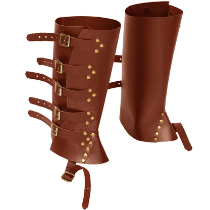 Steampunk Cosplay Buckle & Stud Calf Covers