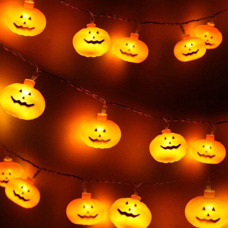 Halloween Witches Hat Pumpkin LED String Lights - Shop Jobie