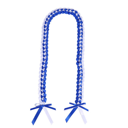 Double Layer Graduation Ribbon Garland Braided Lanyard
