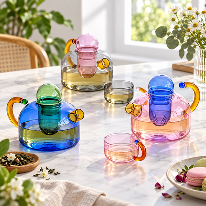 Hot & Cold Glass Pitcher/Tea Pot