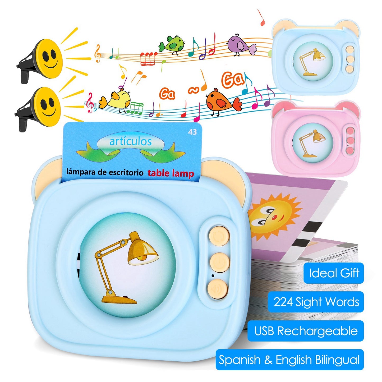 Bilingual Talking Flash Cards - Spanish & English