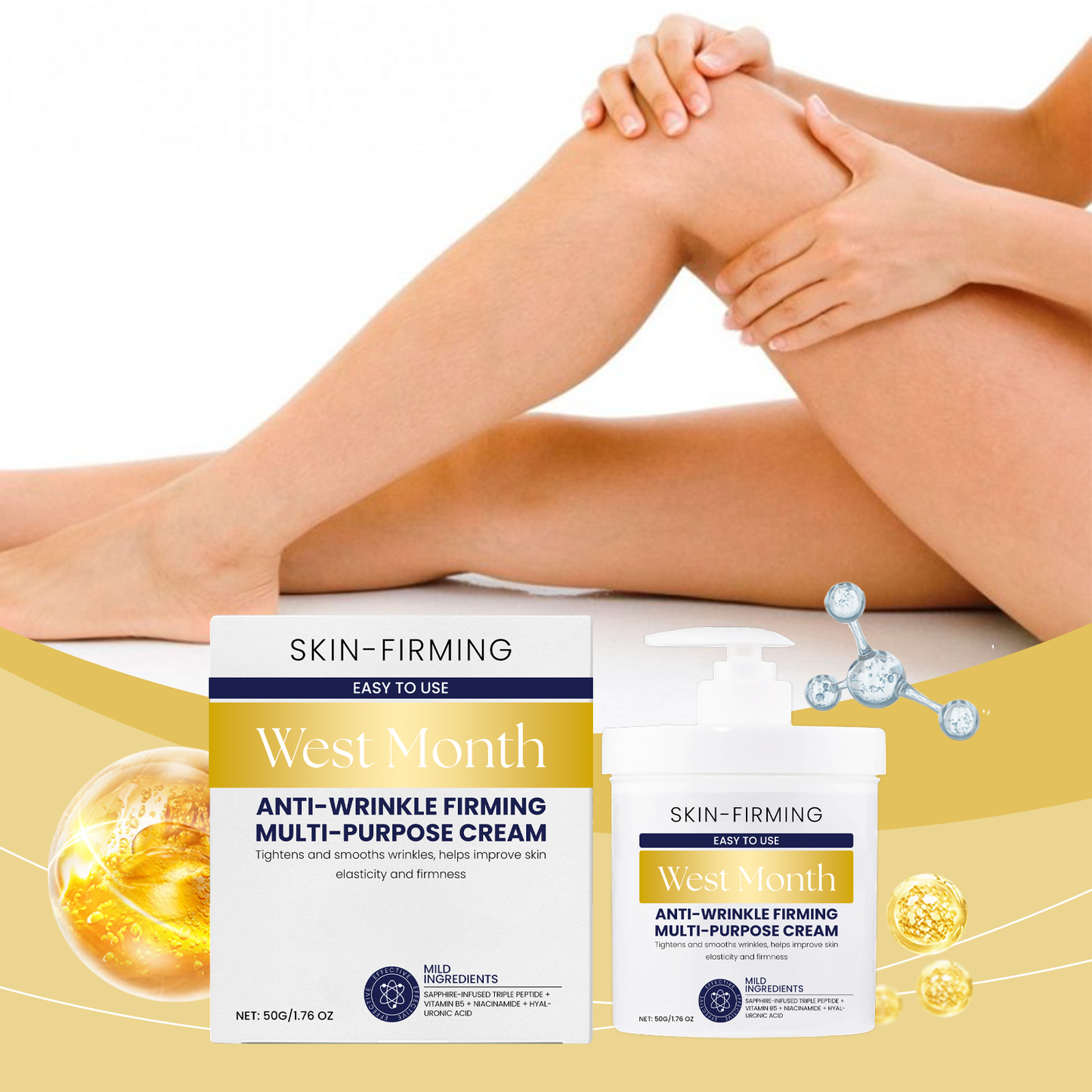 West Month Hyaluronic Infused Moisturizing & Firming Body Cream