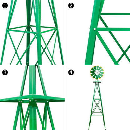 Windmill - 8FT Green Garden Windmill - Shop Jobie
