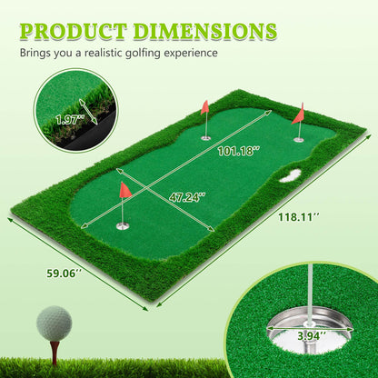 10x5 FT Golf Putting Green Golf Training Mat