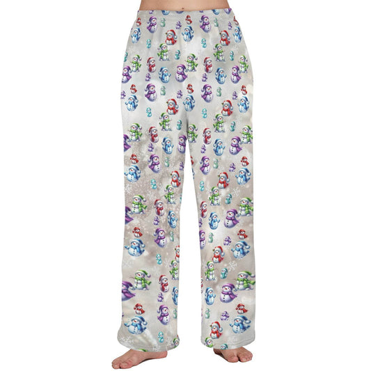 Cozie Hugs Snowman - Women's Fleece PJ Bottoms - Shop Jobie
