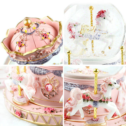 Carousel Crystal Music Box