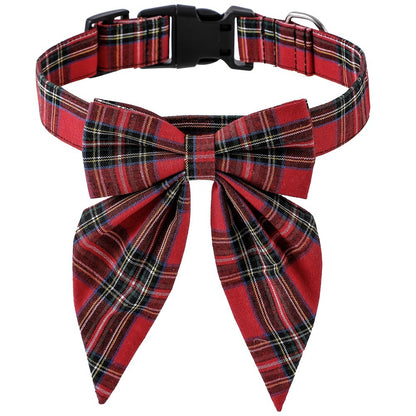 British Style Dog Collar Bow Tie