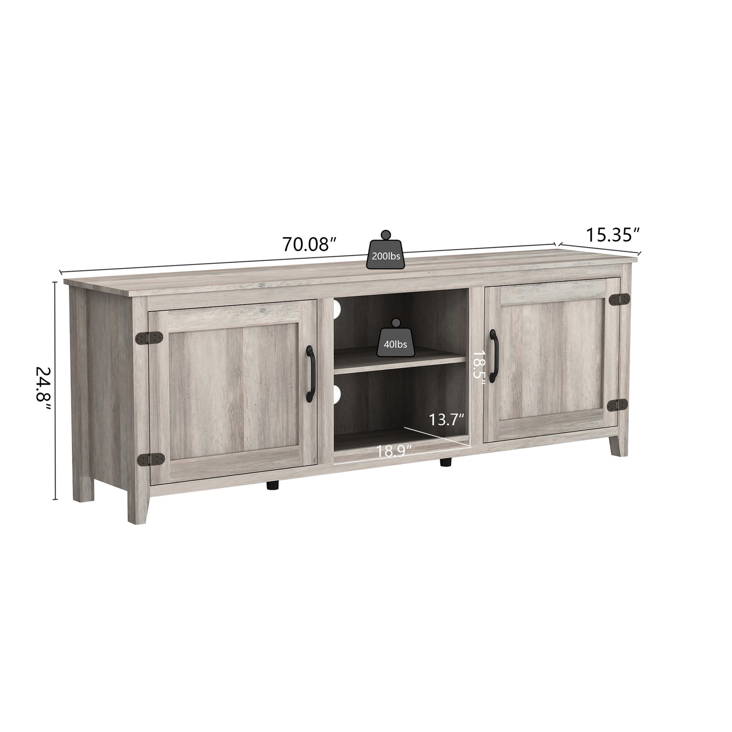 Storage Console Entertainment Center