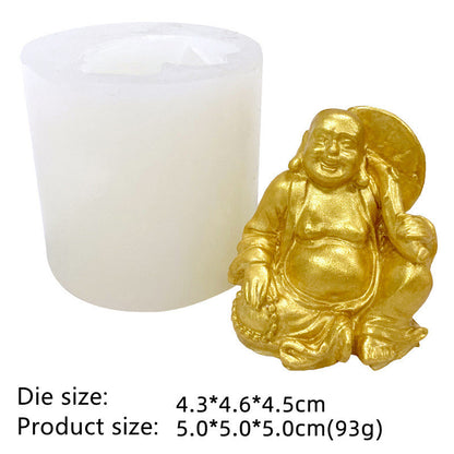 3D Maitreya Buddha Candle Mold