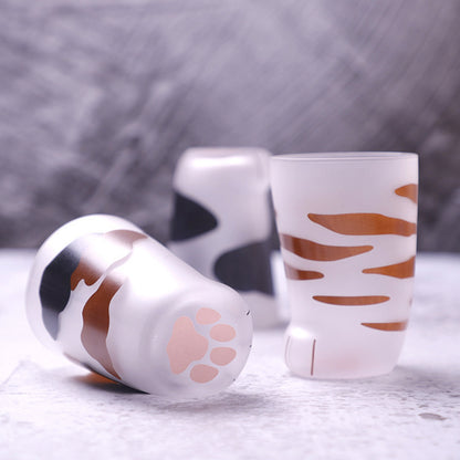 Glass Animal Feet Cup