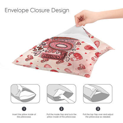 Hearts & Love Valentine Pillow Cover