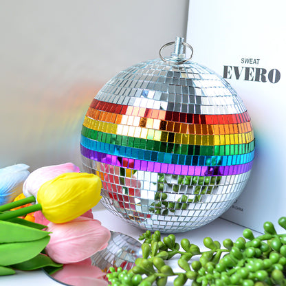 5.9" Hanging Rainbow Mirror Disco Party Ball