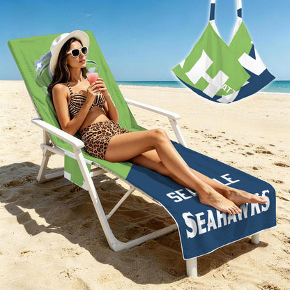 Beach Chair Cover & Portable Lounge Tote