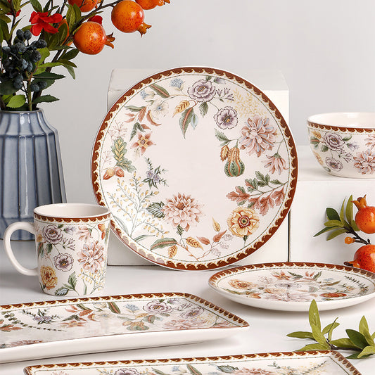 Ceramic Retro Western Dinnerware