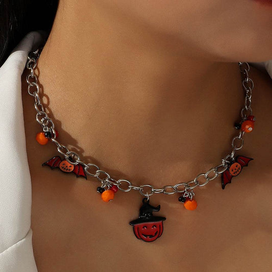 Little Pumpkin Halloween Necklace - Shop Jobie