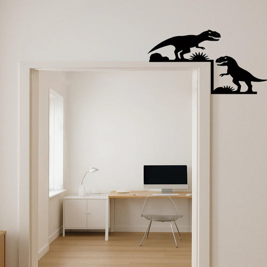 Silhouette -  Dinosaur Doorway Arch Wall Decor