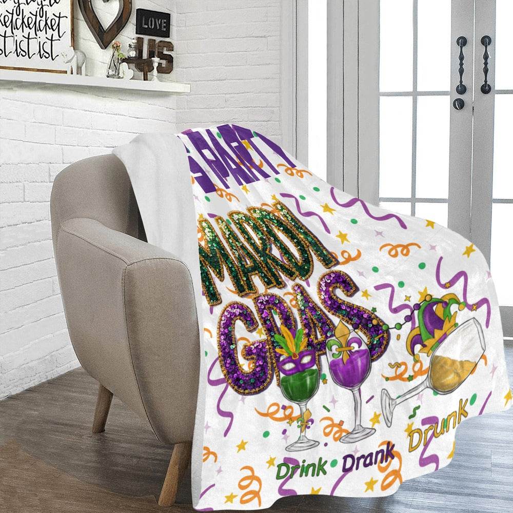 Cozie Hug Let's Party Mardi Gras Blanket - Shop Jobie