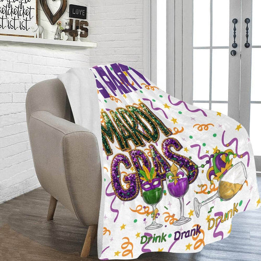 Cozie Hug Let's Party Mardi Gras Blanket - Shop Jobie