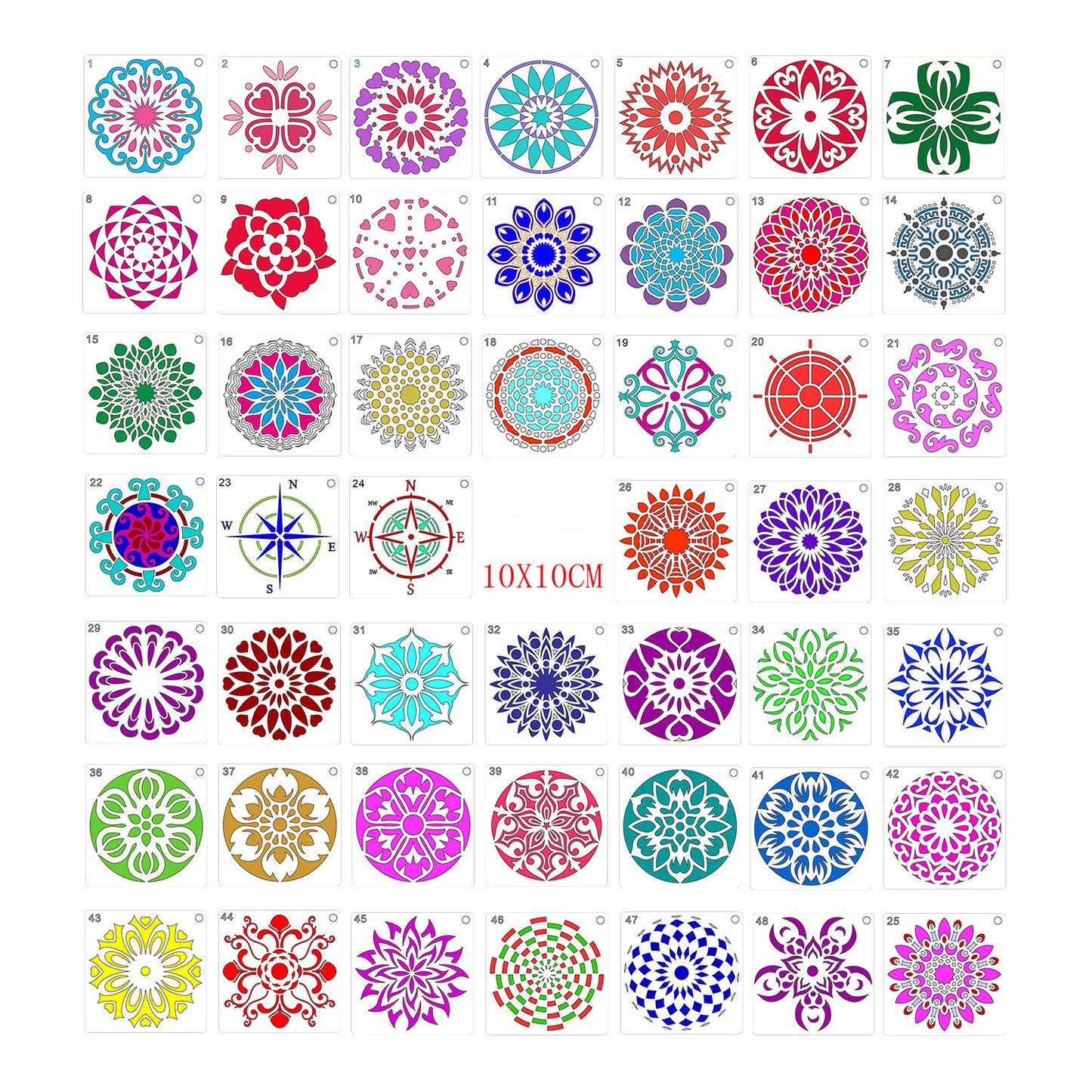 48 Mandala Stencils