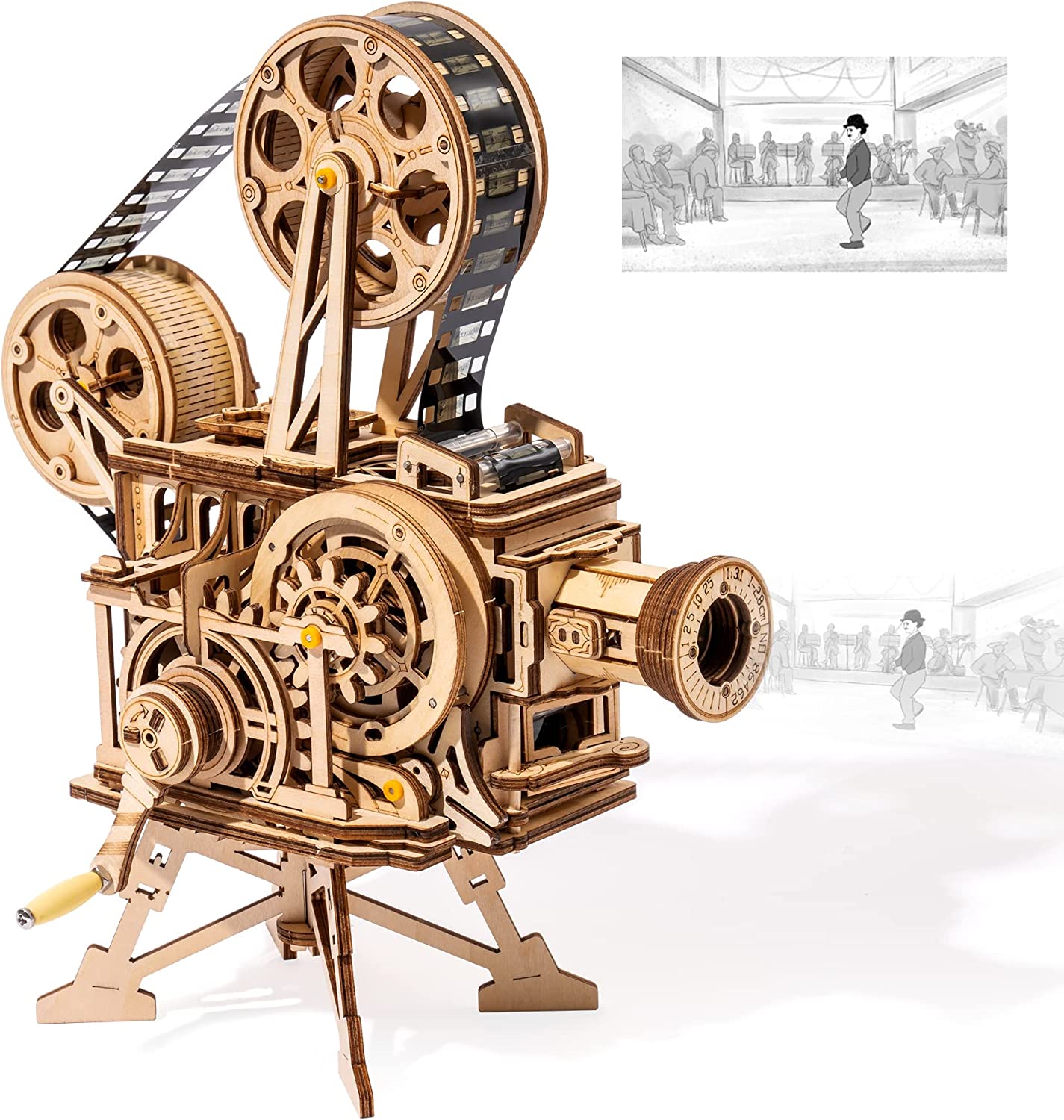 3D Wooden Puzzle Kits - Movie Projector 183pc