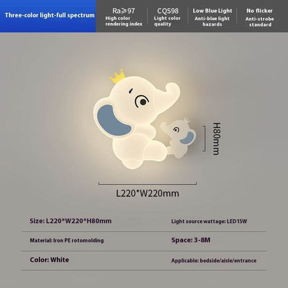 Cartoon Elephant Wall Lamp - Shop Jobie