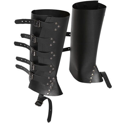 Steampunk Cosplay Buckle & Stud Calf Covers
