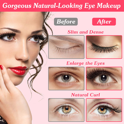 2 In 1 Clip Comb Heated Electric Mini Eyelash Curler