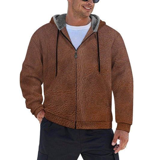 Double Layer Fleece Zippered Hoodie - Shop Jobie