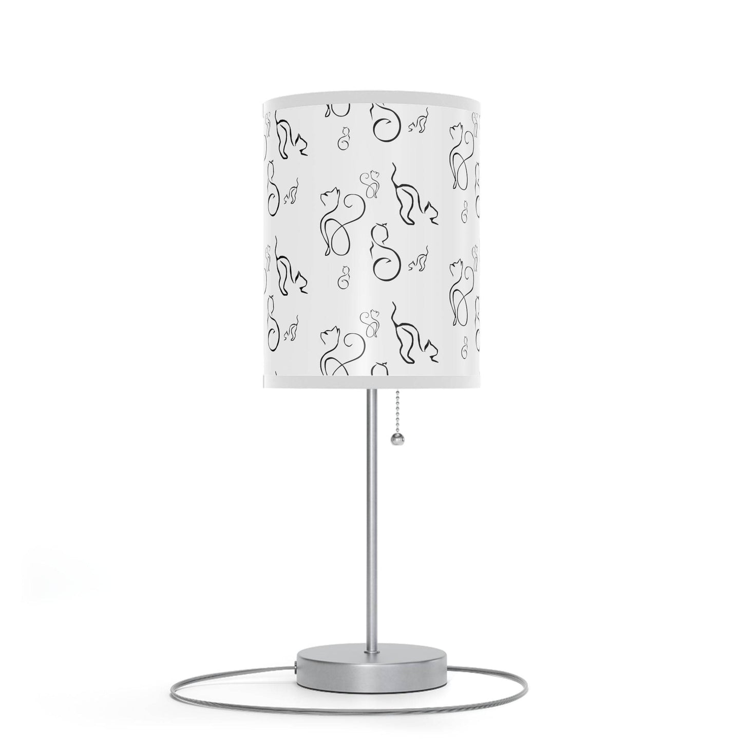Stylish Desk Lamp - Modern Black and White Cats Design - Shop Jobie