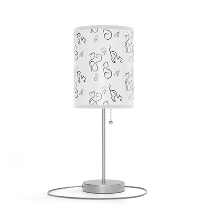 Stylish Desk Lamp - Modern Black and White Cats Design - Shop Jobie