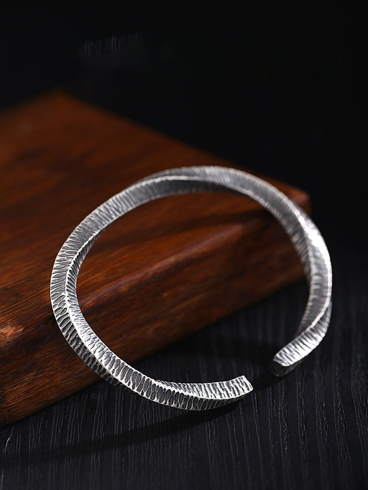 999 Sterling Silver Mobius Bracelet